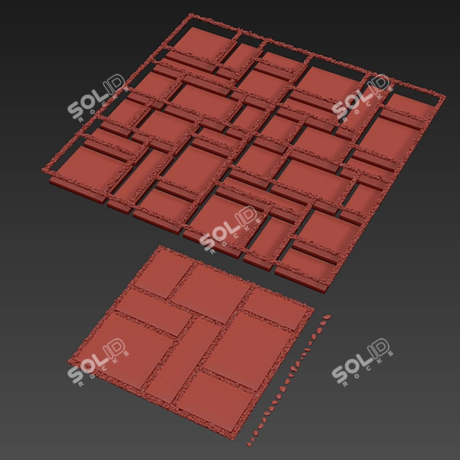 Galaxy Paver Stones Set 3D model image 6