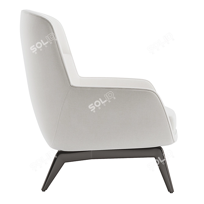 Elegant Minotti Belt Armchair 3D model image 3