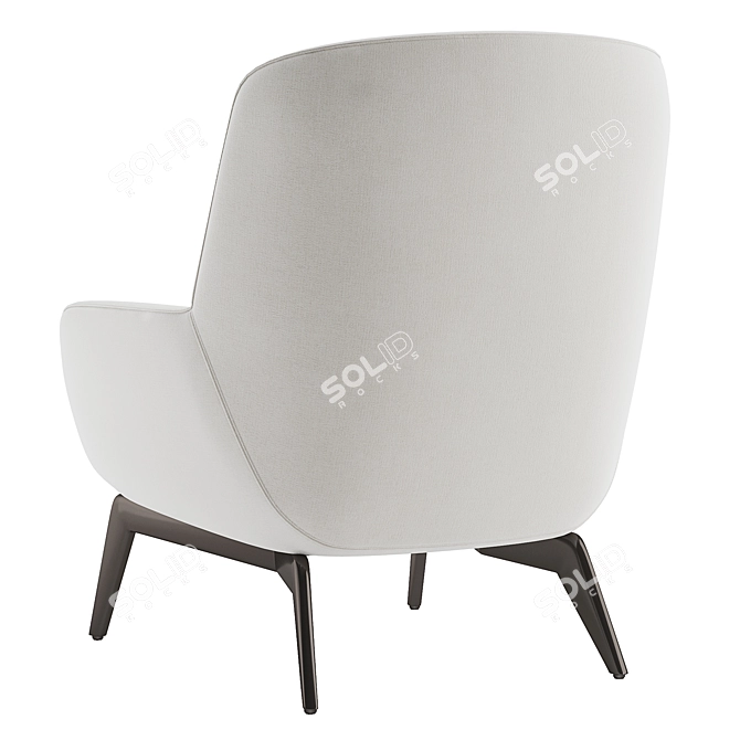 Elegant Minotti Belt Armchair 3D model image 4