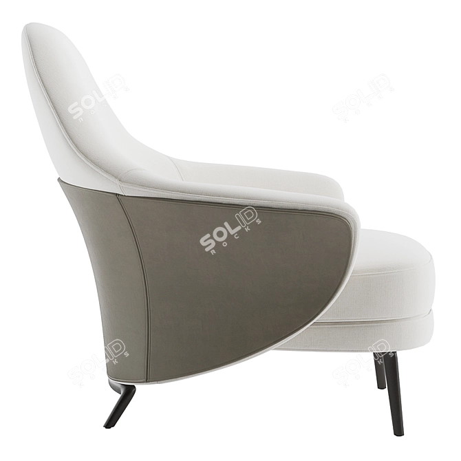 Contemporary Minotti Angie Armchair in V-Ray 3D model image 4