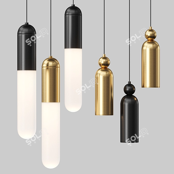 LEFFE and SIGLEIF Pendant Lamps 3D model image 1