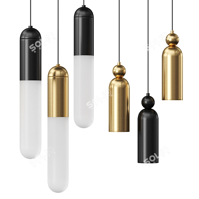LEFFE and SIGLEIF Pendant Lamps 3D model image 2