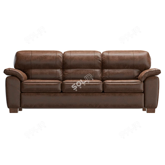 Modern Upholstered Sofa Set 3D model image 2