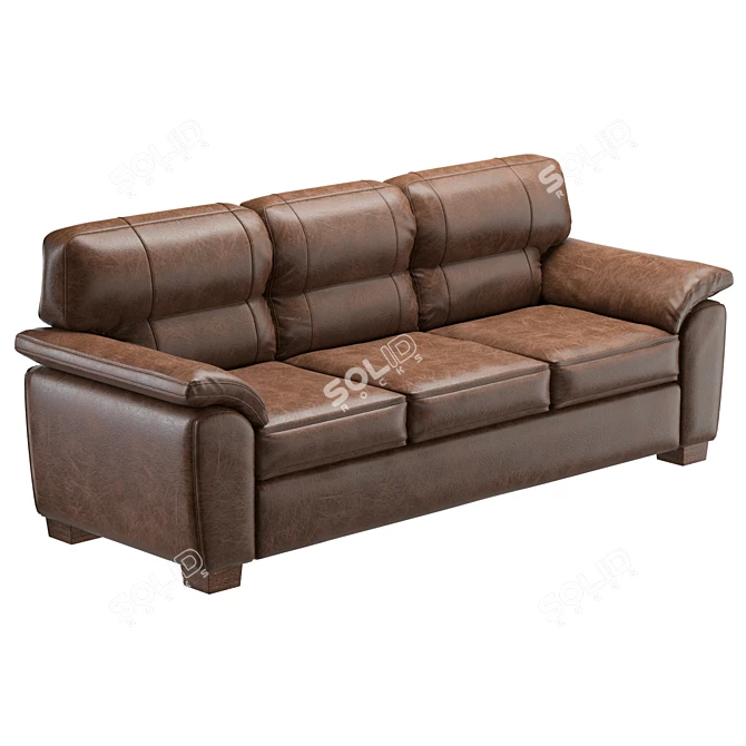 Modern Upholstered Sofa Set 3D model image 5