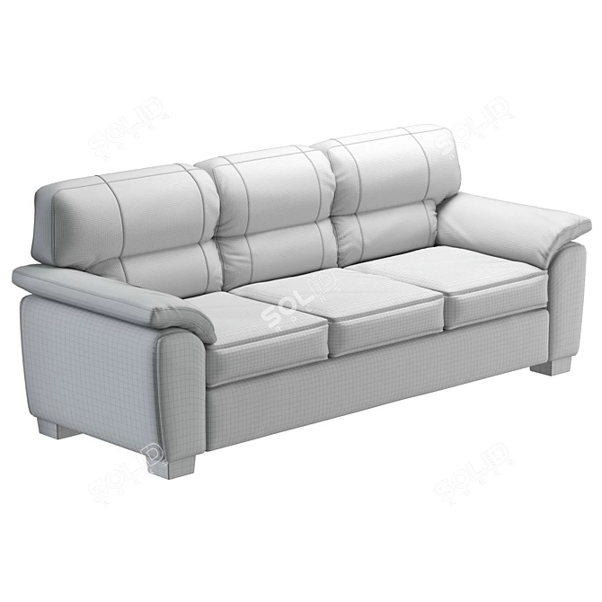 Modern Upholstered Sofa Set 3D model image 6