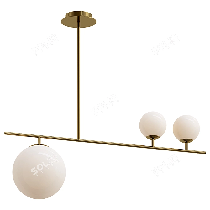 Sleek Modern Design VASTY Lamp 3D model image 1