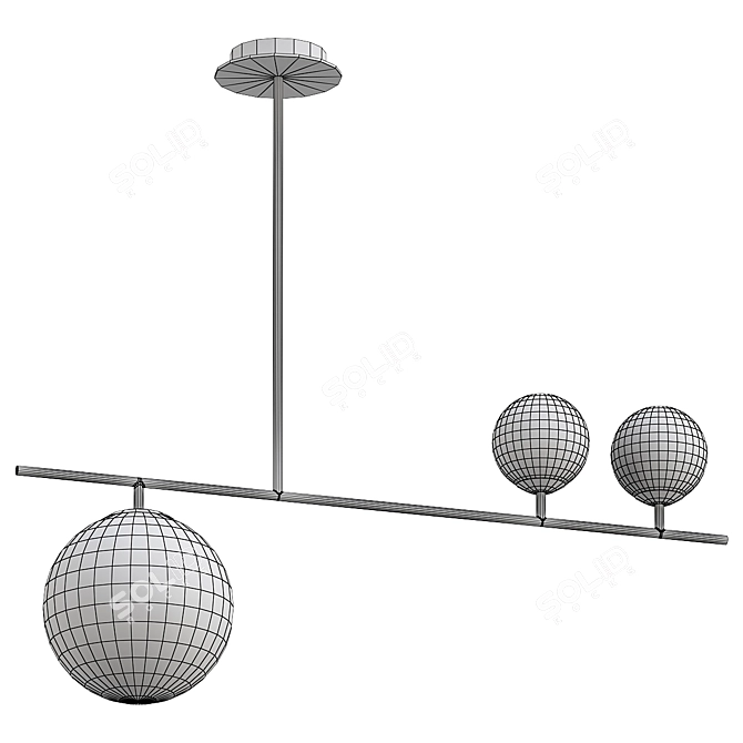 Sleek Modern Design VASTY Lamp 3D model image 2