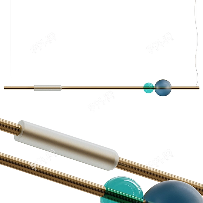 Comet Pendant Model VRay 3.x 3D model image 2