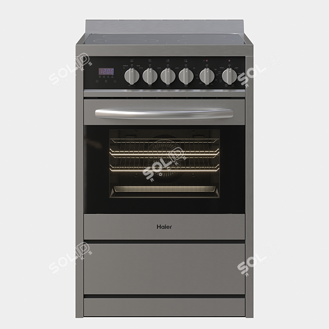 3-in-1 Haier Oven Stove 3D model image 2