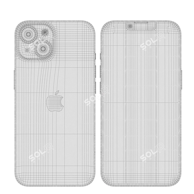 Advanced iPhone 14 Render Model 3D model image 6