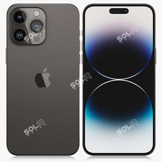 Pro MAX Space Black Render Solving 3D model image 1