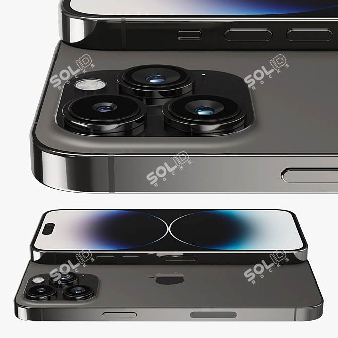 Pro MAX Space Black Render Solving 3D model image 4