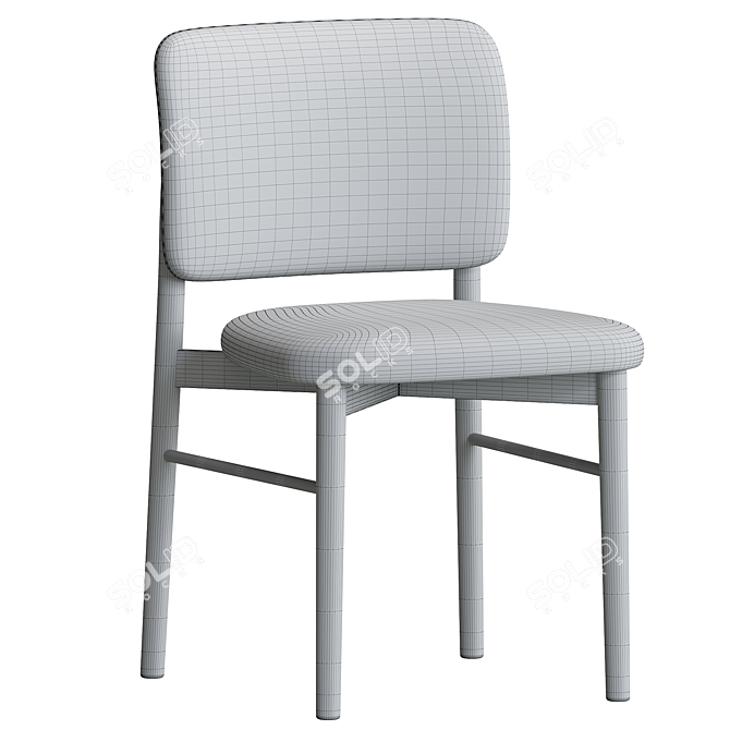 Modern Alice Dining Chair: San Giacomo 3D model image 4