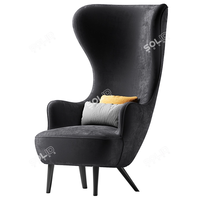 Classico Wingback Chair: 2013 Design 3D model image 1