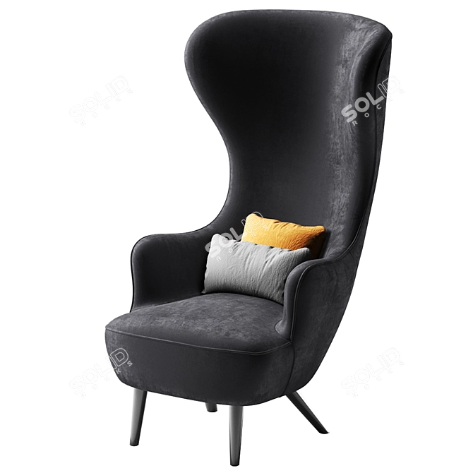 Classico Wingback Chair: 2013 Design 3D model image 3