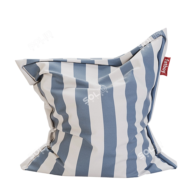 Outdoor Stripe Bean Bag Chair 3D model image 2