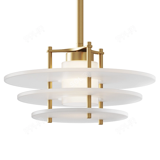 Elegant Gatsby Pendant Light 3D model image 1
