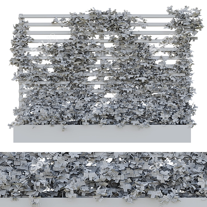 Rustic Outdoor Plant Set 08 3D model image 5