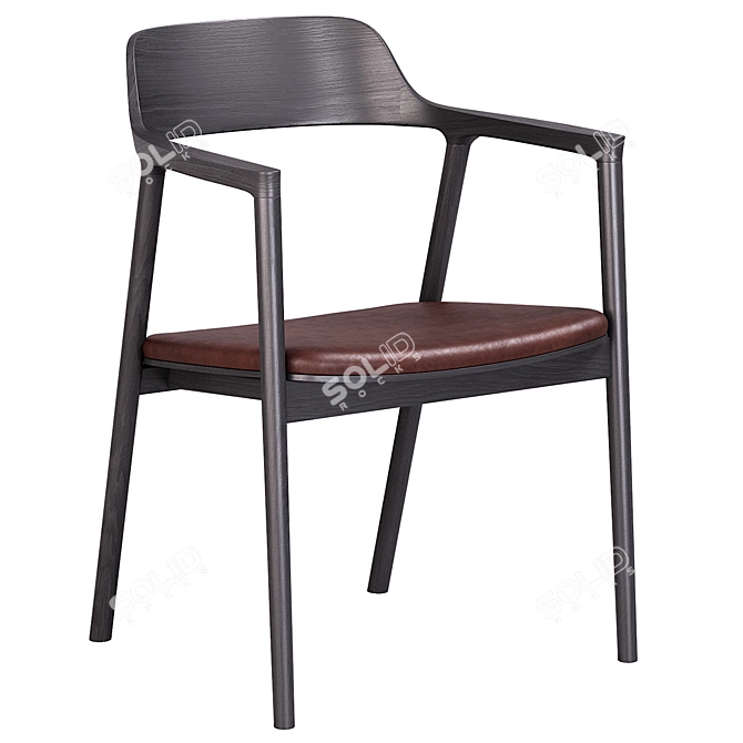 Modern Hiroshima Armchair Design 3D model image 3