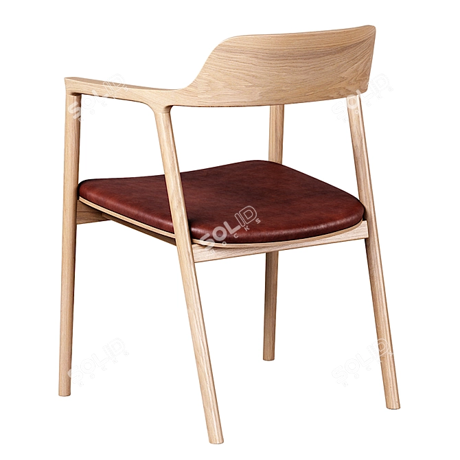 Modern Hiroshima Armchair Design 3D model image 4