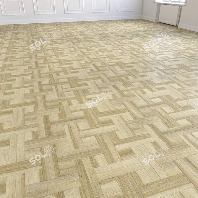 Modular Wood Flooring Model 3D model image 5