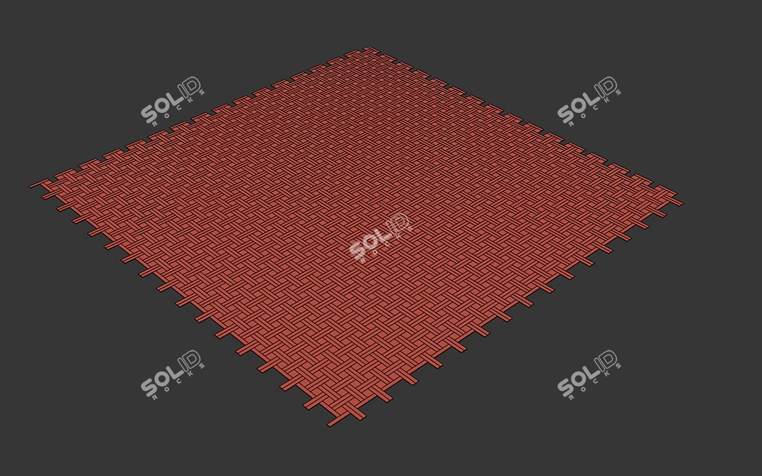 Modular Wood Flooring Model 3D model image 6