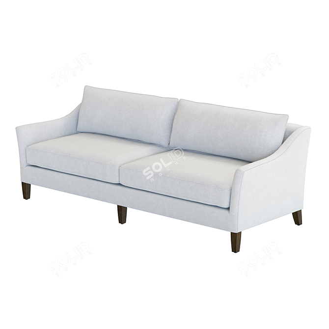 Modern Fabric Keely Sofa 3D Model 3D model image 5