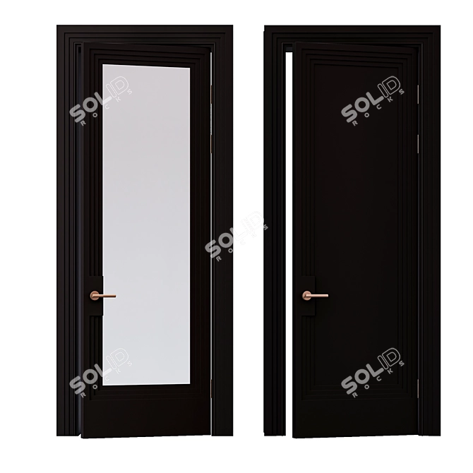 Art Deco Door Collection 3D model image 3