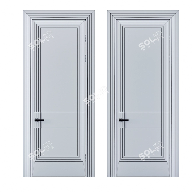 Art Deco Door Collection 3D model image 6