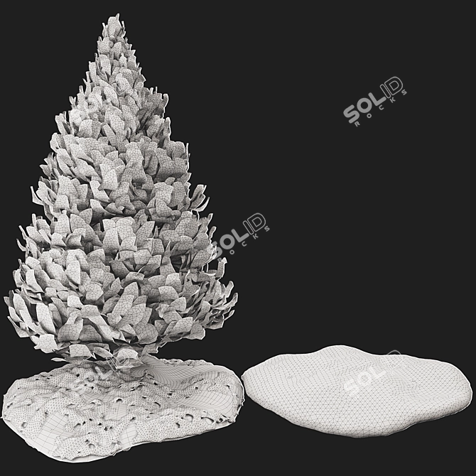 Winter Tree 01 3D Model 3D model image 5