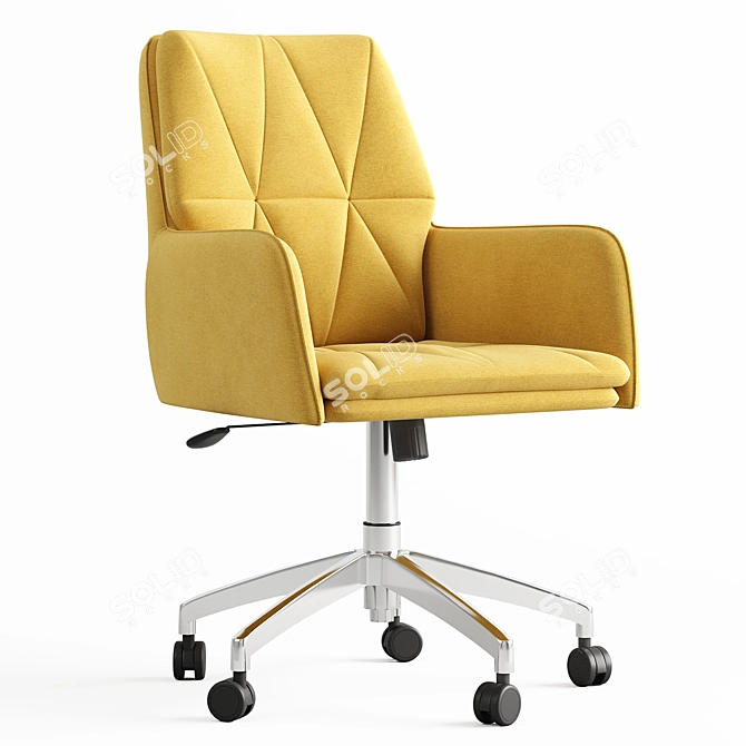 Shannon Office Chair Yellow 3D model image 1