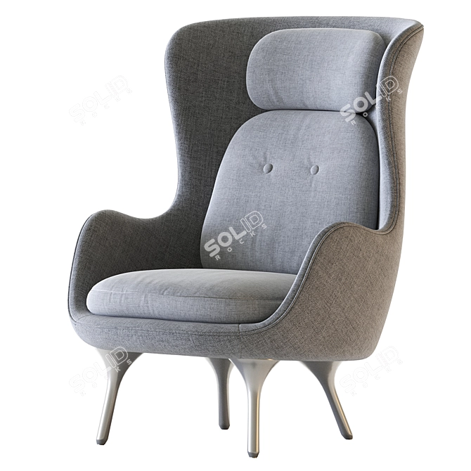 Modern Ro Easy Chair Design 3D model image 1