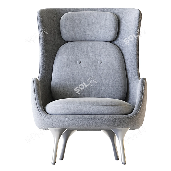 Modern Ro Easy Chair Design 3D model image 3