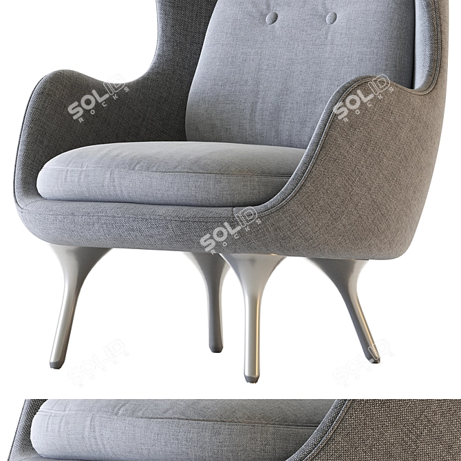 Modern Ro Easy Chair Design 3D model image 5