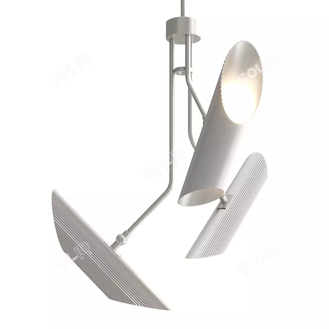 Sleek Modern Pendant Lighting 3D model image 3