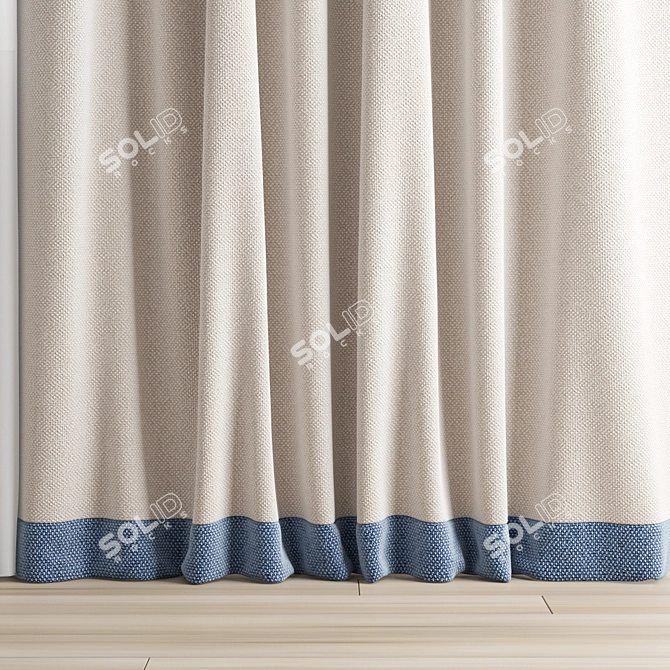 Polygonal Curtain Model Bundle 3D model image 2