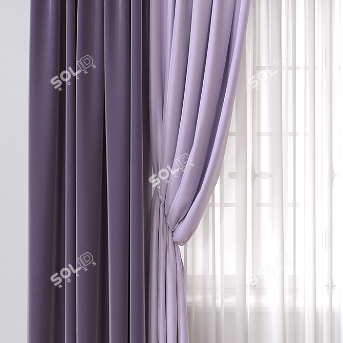 Versatile Curtain 3D Model 3D model image 2