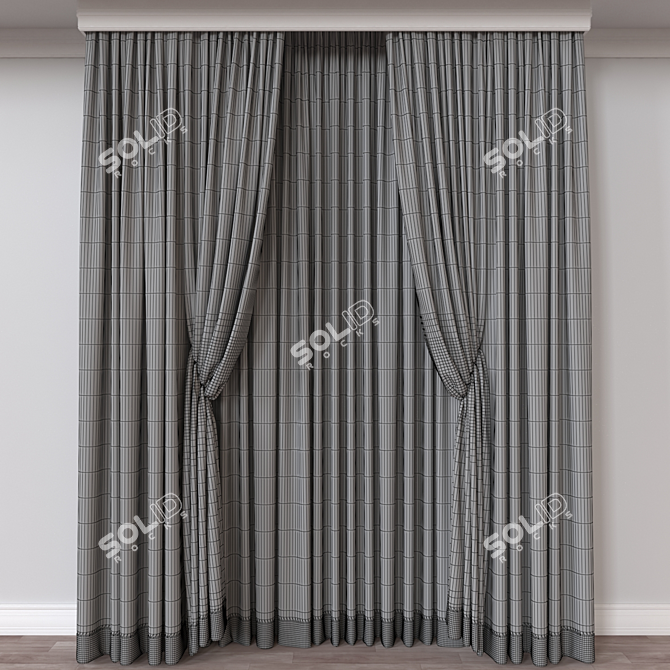 Versatile Curtain 3D Model 3D model image 4