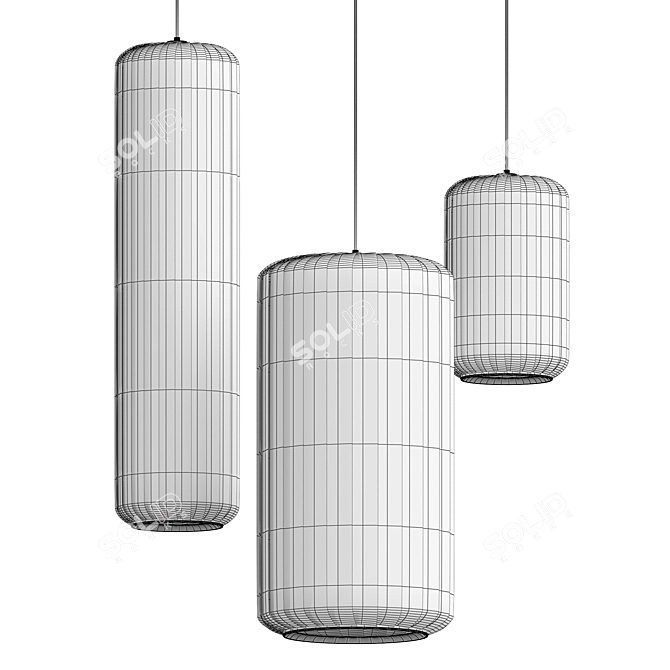 Modern Minimalist SAKARI Pendant Light 3D model image 3
