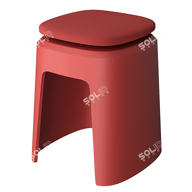 360° Rotating Ergonomic Stool 3D model image 3