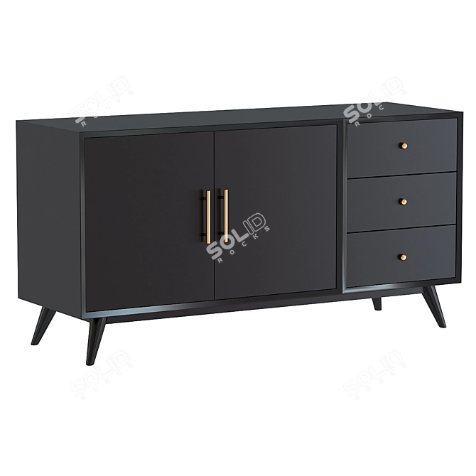 Williams 58 Wide Sideboard 2014 3D model image 1