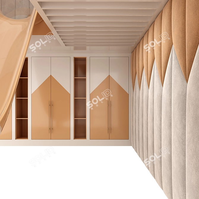 Modern Children Furniture Set 04 3D model image 4