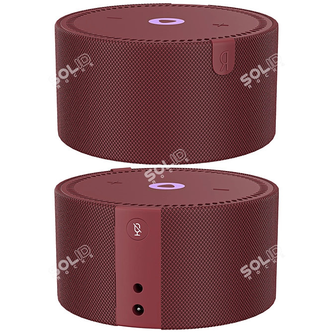 Compact Yandex Station MINI 2 3D model image 2