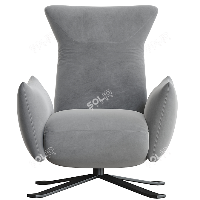 Sleek Calligaris Polse Lounge Chair 3D model image 2