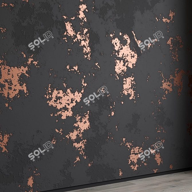 Decorative Plaster Set with Textures 3D model image 2