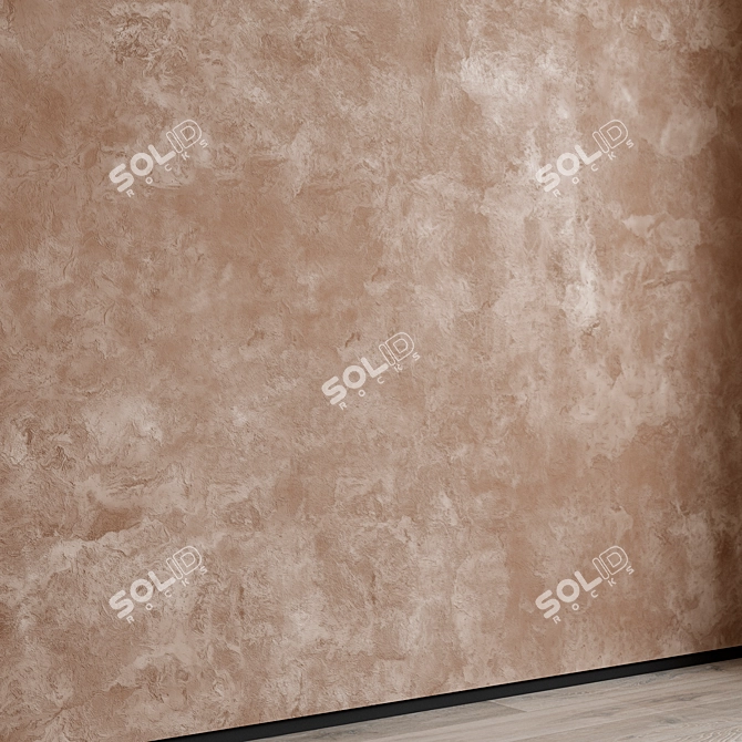 Decorative Plaster Set with Textures 3D model image 3