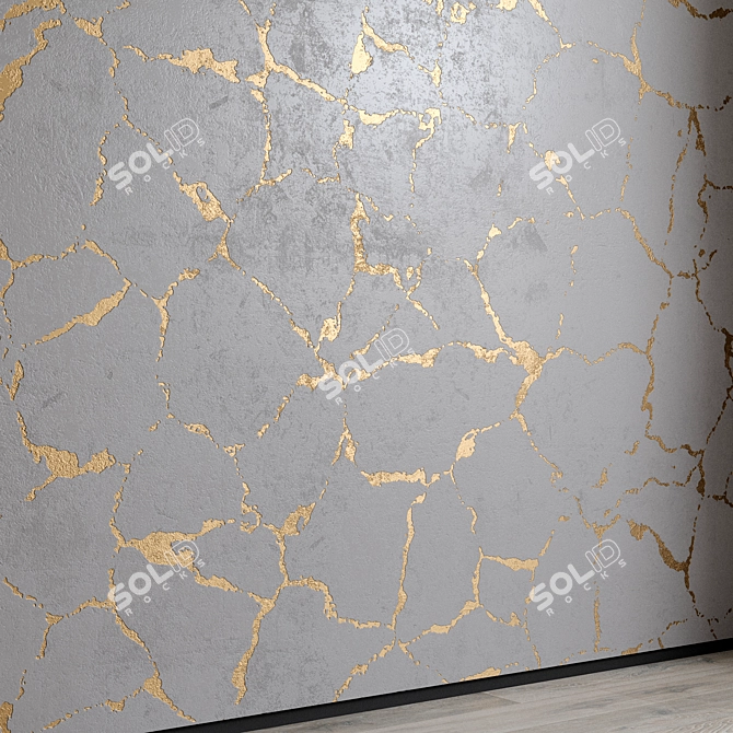 Decorative Plaster Set with Textures 3D model image 5