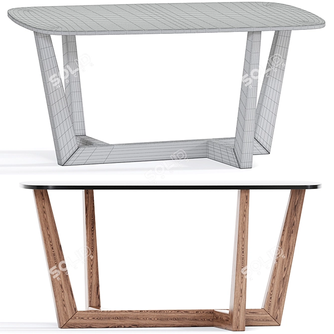 Modern Dining Table Chair Set 3D model image 2