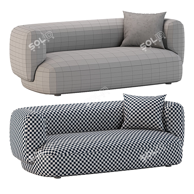 Modular Hug Sofa 2017 3D model image 3