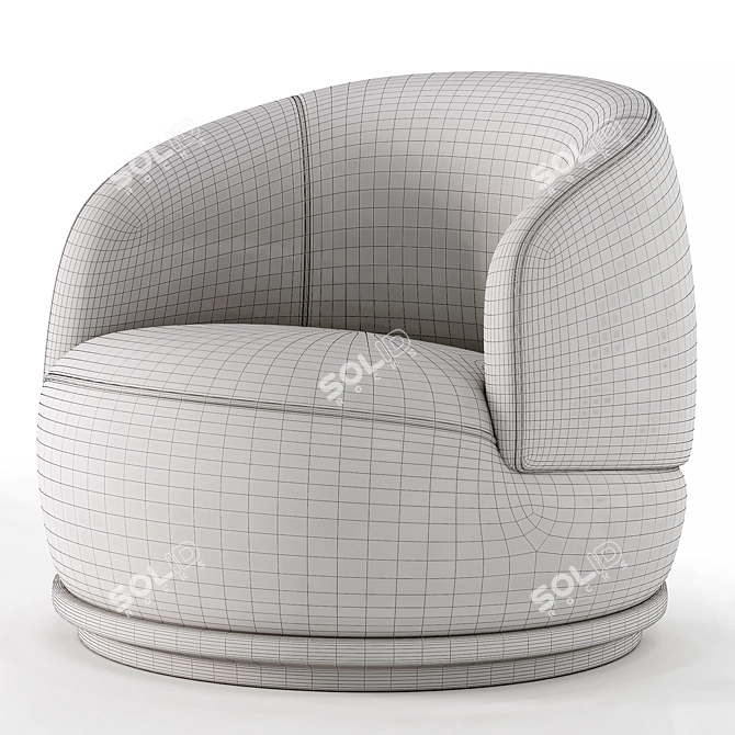 District Eight ORBIT Armchair Max 3Ds Corona 3D model image 5